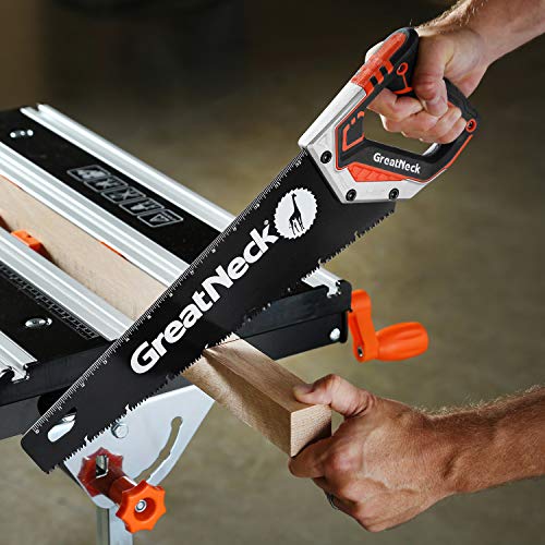 GreatNeck 74003 15 Inch Aggressive Tooth Handsaw, Aluminum Frame, Wood Saw, Branch Cutter, PVC Cutter, Tree Saw, Handsaw for Wood, Hand Saw for Trees Great Neck