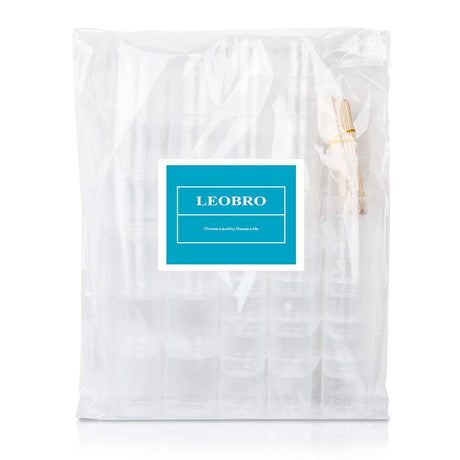 LEOBRO 36 PCS Resin Mixing Cups, 12PCS 100ML Plastic Measuring Cups for Resin, 24PCS 50ML Paint Epoxy Resin Mixing Cups, with Craft Sticks, Beaker, LEOBRO