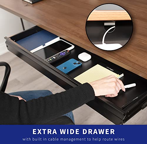 VIVO Extra Large 33 inch Under Desk Sliding Pull-out Drawer or Keyboard Tray for Office Desk, Oversized Storage for Sit Stand Workstation, Slim - WoodArtSupply