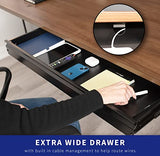 VIVO Extra Large 33 inch Under Desk Sliding Pull-out Drawer or Keyboard Tray for Office Desk, Oversized Storage for Sit Stand Workstation, Slim VIVO