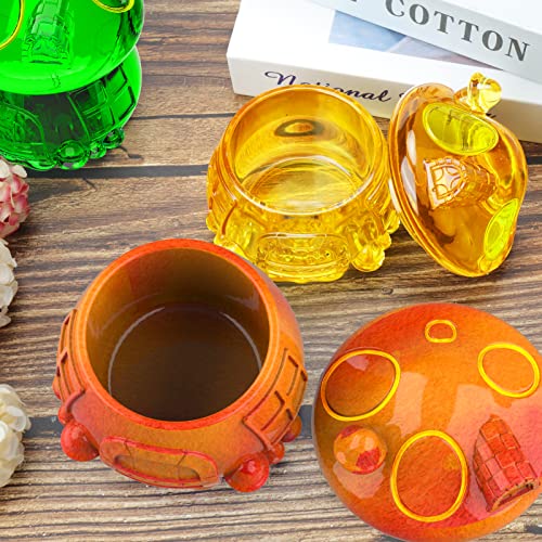 DIY Mushroom Jars Silicone Molds with Lid Epoxy Resin Mold