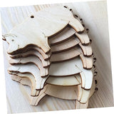 Gadpiparty 20 Pcs Animal Label Tags Blank Pigs Chips Pig Shape Wood Tags Wood Label Tags Gift Label Unfinished Wood Pigs Wood Blanks DIY Pigs Wood Gadpiparty