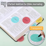 Mr. Pen- Transparent Sticky Notes, 200 Pcs, Candy Colors, Round Translucent Sticky Notes, Sticky Note Tabs, See Through Sticky Notes Transparent, Mr. Pen