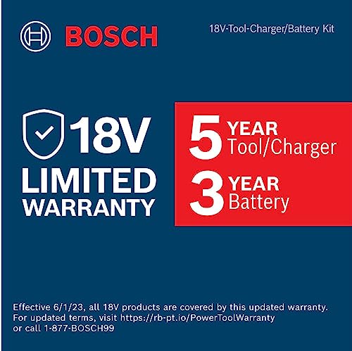 BOSCH GXL18V-260B26 18V 2-Tool Combo Kit with 1/2 In. Hammer Drill/Driver, 1/4 In. and 1/2 In. Two-In-One Bit/Socket Impact Driver, (1) CORE18V 8 Ah - WoodArtSupply