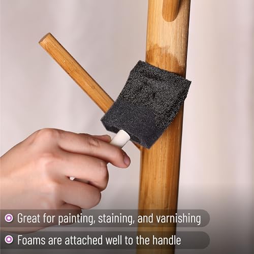Bates- Foam Paint Brushes, 26 Pack, 1”, 2” & 3”, Sponge Brushes, Sponge Paint Brush, Foam Brushes for Painting, Foam Brushes for Staining, Paint Bates Choice