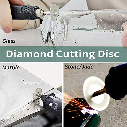 Cutting Wheel Set for Dremel Rotary Tool, HSS Circular Saw Blades, Resin Cutting Discs, 545 Diamond Cutting Wheel, Accessories Cutting Discs with FOTYBEI
