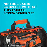 BLACK+DECKER Magnetic Screwdriver Set, 17-Piece (BDHT65003) BLACK+DECKER