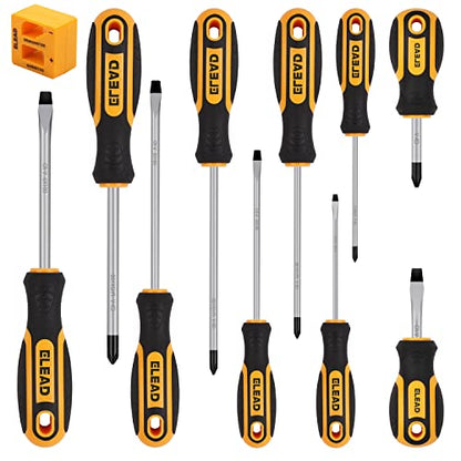 11PCS Screwdriver Set 5 Phillips and 5 Slotted Tips magnetic screwdriver set screw driver work on small screws as well as large. Magnetizer - WoodArtSupply