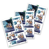 Katy Sue Nativity-Themed Paper Tole 3D Die Cut Decoupage Selection Pack. Contains 12 Die-Cut Sheets in Letter Size (4 Designs, 3 Copies of Each Katy Sue