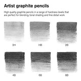 Winsor & Newton Studio Collection Artist Pencils, Graphite Pencils, Set of 6 Winsor & Newton