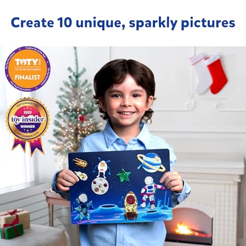 Skillmatics Art & Craft Activity - Foil Fun Space, No Mess Art for Kids, Craft Kits & Supplies, DIY Creative Activity, Gifts for Boys & Girls Ages 4, Skillmatics