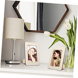 ABOOFAN 6Pcs 6 unfinished wood craft frames picture frames wood frame wooden child desktop decorate postcard photo bulk Wood parent-child Vertical ABOOFAN