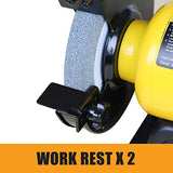 Woodskil 2.8Amp 1/2HP 6-Inch High-Speed Bench Grinder, CSA Listed, Table Grinder for sharpening Woodskil