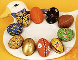 Unfinished Unpainted Wooden Eggs 20 Pack 2.5" x 1-7/8" Easter DIY Craft Eggs for Easter Decorate TAI JI