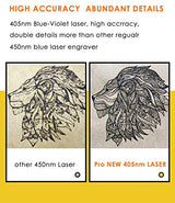 LaserPecker 1 Pro (Suit) Laser Engraving Machine, Laser Engraver Mini 405nm Wavelength Laser Etcher, 0.15mm High Precision Engraver for Felt Leather LaserPecker