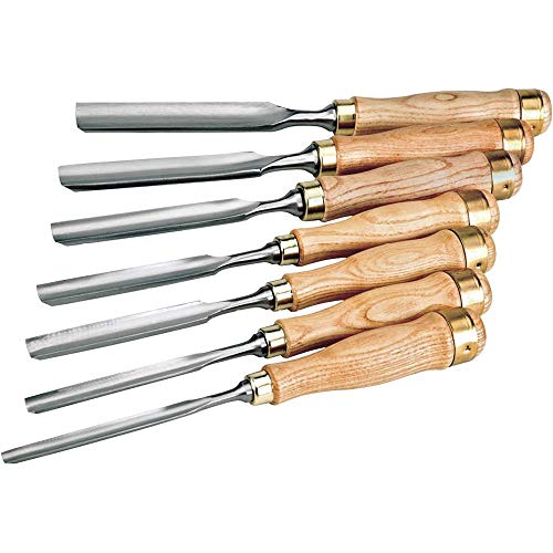 Woodstock D3780 Gouge Chisel Set, 7-Piece Woodstock
