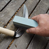 KAKURI Sickle Sharpening Stone Handheld Pocket Size, Garden Tool Sharpener, Small Whetstone Shaepening Tool for Sickle, Hoe, Weeder, Nata hatchet KAKURI