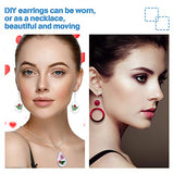 4 Pieces Earring Molds Silicone, Epoxy Resin Molds DIY Craft for DIY Women Earrings, Pendants, Rings, Jewelry Craft Supplies (Geometric) Patelai