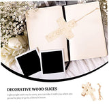 Zerodeko 50 Sets Blank Cross Wood Piece Home Decoration Wood Crafts for Kids Cross Decorations Unfinished Wood Cross Blank DIY Chips DIY Graffiti Zerodeko