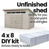 Handy Home Products Palisade 12x8 Do-it-Yourself Wooden Storage Shed with Floor Handy Home Products