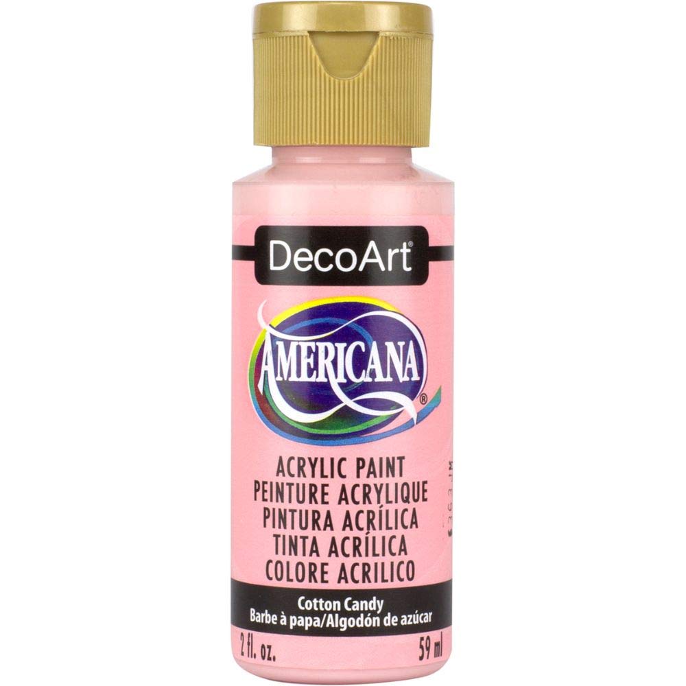 DecoArt 2 Ounce, Cotton Candy Americana Craft Paint, 2 oz - WoodArtSupply