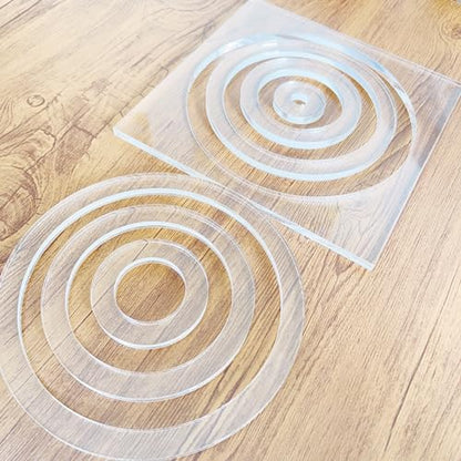 Multi Circle Router, Tracing Template, Router Inlay Template, Router Jig, Woodworking Template, Craft Template