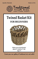 Traditional Craft Kits Beginner Coil Basket Kit - Complete Basket Weaving Kit Set, 6 Basket Making Kit with Basket Weaving Supplies, Complete with Traditional Craft Kits