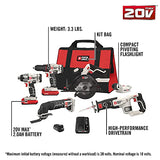 PORTER-CABLE 20V MAX* Cordless Drill Combo Kit, 6-Tool (PCCK617L6) PORTER-CABLE