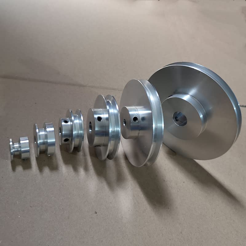 CHANCS Outer Diameter 80mm Single Groove Pulley 6mm Fixed Bore Pulley for Drilling Machine 6MM PU Round Belt CHANCS
