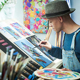 Arteza Metallic Acrylic Paint, Set of 8 Jewel Tones Colors in 4.06oz Tubes, Rich Pigments, Non Fading, Paints for Artists and Hobby Painters ARTEZA