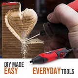 Hi-Spec 134pc 160W Corded Rotary Power Tool Kit Set with Dremel Compatible Rotary Tools Accessory Kit- Engraver, Sander, and Polisher-for Grinding, Hi-Spec