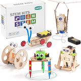STEM Kits for Kids Ages 8-10-12, Robot Building Crafts Kit for Boys Age 6-8, Wood Science Projects, 3D Wooden Puzzles, Woodworking Model Christmas Yutin