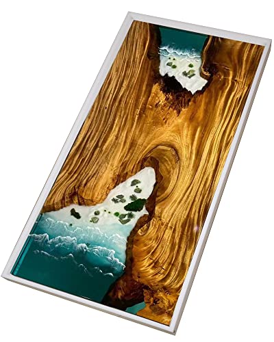 Kalinta Reusable Extra Large Resin Mold, 48x24x3 Inches Epoxy River Table Mold, 1/2" Thick Premium High Density Material for Making Coffee River - WoodArtSupply