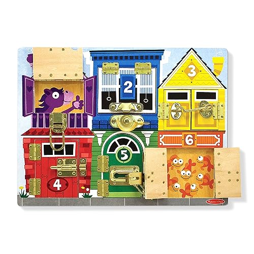 Melissa & Doug Latches Wooden Activity Board - WoodArtSupply