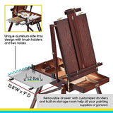 MEEDEN French Easel, Plein Air Easel, Art Easels for Painting Adult, Travel Easel, Easel Stand for Painting, Portable Artist Easel for Outdoor MEEDEN
