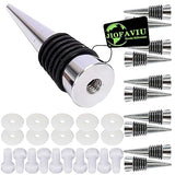 JOFAVIU 10 Pcs Resin Wine Bottle Stoppers Molds Set Accessories, Wine Stopper for Silicone Molds Epoxy Resin, Stopper Epoxy Resin Silicone Molds Set Jiofaviu