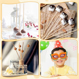 HAPY SHOP 80 Pieces Wooden Dowel Rods Assorted Sizes Dowel Rods 1/8, 3/16, 1/4, 5/16 x 12 Inch Unfinished Natural Wood Craft Dowel Rods for Crafts HAPY SHOP