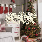 20 Pcs 5 Inches Family Tree Wood Cutout Blank Wooden Tree Shape for Crafts for Family Tree Weddings Christmas Ornaments and DIY Crafts Decoration Homakover