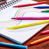 KINGART Watercolor Brush Markers, 36 Piece, Multicolor, 410-36 KINGART