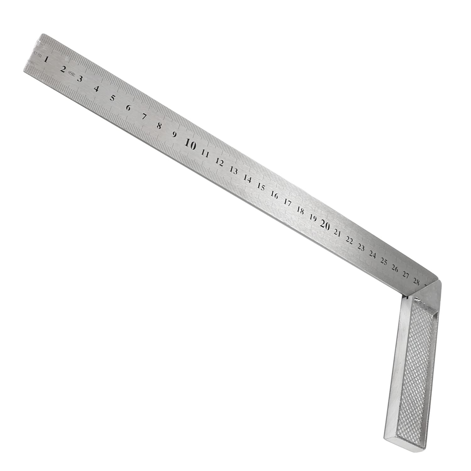 Auniwaig 300mm Stainless Steel Metric Framing L Square Right 90 Degree Angle Ruler Thicken Try Square Ruler Tools for Carpenter Engineer Auniwaig