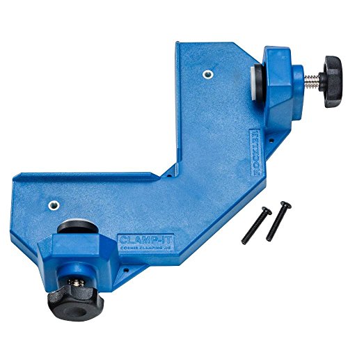 Rockler Clamp-It Corner Clamp Jig - Glass-Filled Polycarbonate Woodworking Clamps - Corner Clamps to Hold Panel Parts Together - Right Angle Clamp