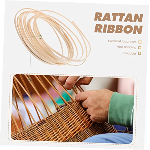 MERRYHAPY 1 Roll Rattan Weave Material Rattan Material Basket Weaving Reed Basket Weaving Supplies Rattan Furniture Repair Material Kit Chairs - WoodArtSupply