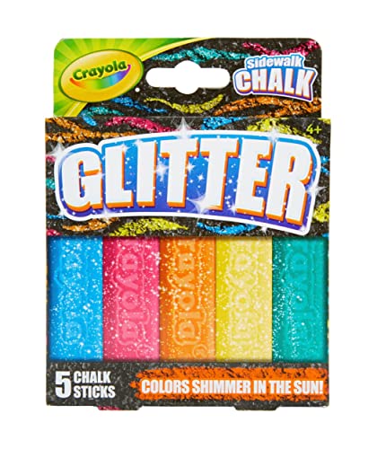 Crayola Glitter Chalk 5ct - WoodArtSupply