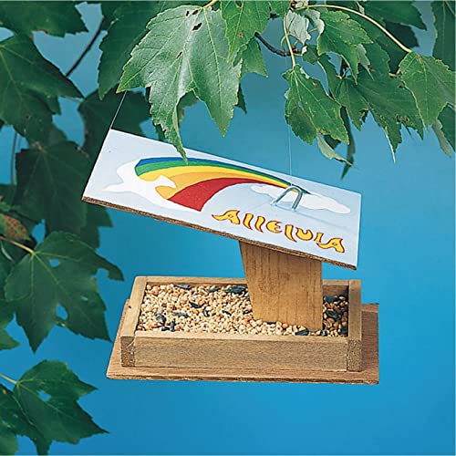 Unfinished Wood Bird Feeders, Unassembled (Pack of 12) S&S Worldwide