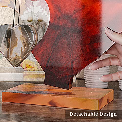 Large Photo Frame Resin Molds, Heart Shape Silicone Molds for Epoxy Resin, DIY Picture Frame Display Unique Mold for Resin Casting Art Crafts Table Wehous