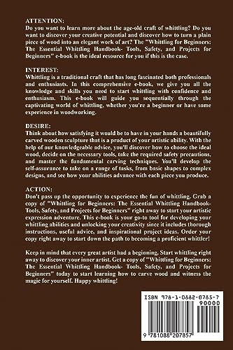Whittling for Beginners: The Essential Whittling Handbook: Tools, Safety, and Projects for Beginners WoodArtSupply