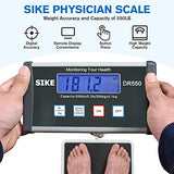 SIKE Medical Digital Floor Scale, Portable - Easy to Read Digital Display - Heavy Duty - Home, Hospital & Physician Use - Pound & Kilogram Settings - SIKE