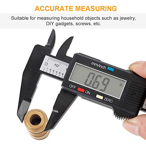 Digital Caliper, Sangabery 0-6 inches Caliper with Large LCD Screen, Auto - Off Feature, Inch and Millimeter Conversion Measuring Tool, Perfect for Sangabery