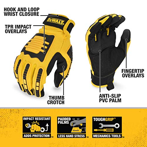 DEWALT Unisex Adult Work Glove Size L, Multi, Large Pack of 1 US