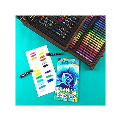 Art 101 Doodle and Draw Art Set, Assorted Colors, 136 Pieces (53136) - WoodArtSupply